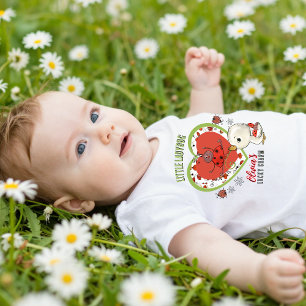 T-shirt Pour Bébé T-shirt bébé personnalisé Petite Dame Chanceuse