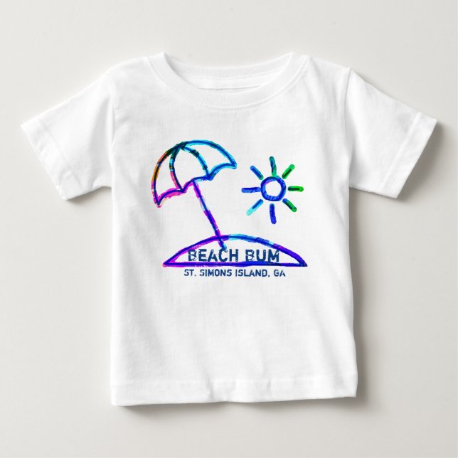 T-shirt Pour Bébé T-shirt bébé St. Simons Island GA (Devant)
