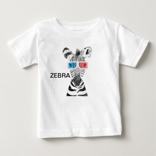 T-shirt Pour Bébé T-shirt bébé Zebra (Devant)