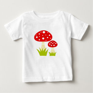 T-shirt Pour Bébé T-Shirt, champignon rouge agaré