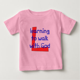 T-shirt Pour Bébé T-shirt chrétien de bébé - apprenant à marcher
