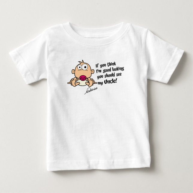 T-shirt Pour Bébé T-shirt de bébé d'oncle (Devant)