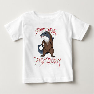 T-shirt Pour Bébé T-shirt de bébé d'ours de requin