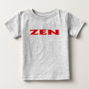T-shirt Pour Bébé T-shirt rouge bébé gris Zen