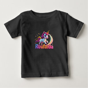 T-shirt Pour Bébé T-shirt Whimsical "Roufaida" Amusant & Jouant bébé