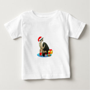 T-shirt Pour Bébé Tabby de Noël et petit ange mignon