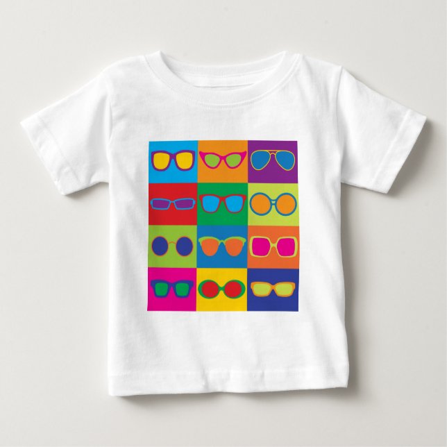 T-shirt Pour Bébé Tableau de bord des lunettes (Devant)
