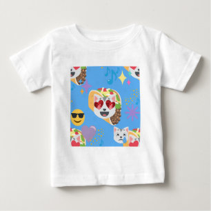 T-shirt Pour Bébé taco cat emoji