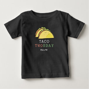 T-shirt Pour Bébé Taco Jeudi Mardi 2 Anniversaire Garçon