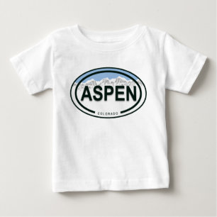 T-shirt Pour Bébé Tag Baby Shirt Aspen Colorado Mountain