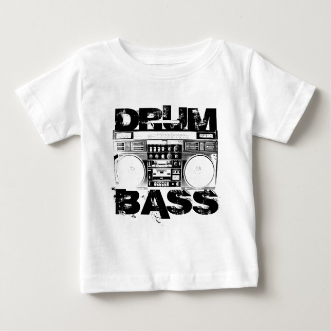 T-shirt Pour Bébé Tambour et basse (Devant)