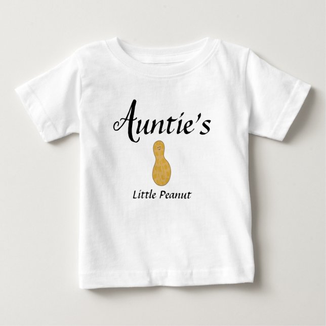 T-shirt Pour Bébé Tante Bébé Enfant Vêtements Peanut Niece Nephew (Devant)