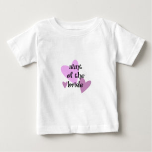T-shirt Pour Bébé Tante de la mariée