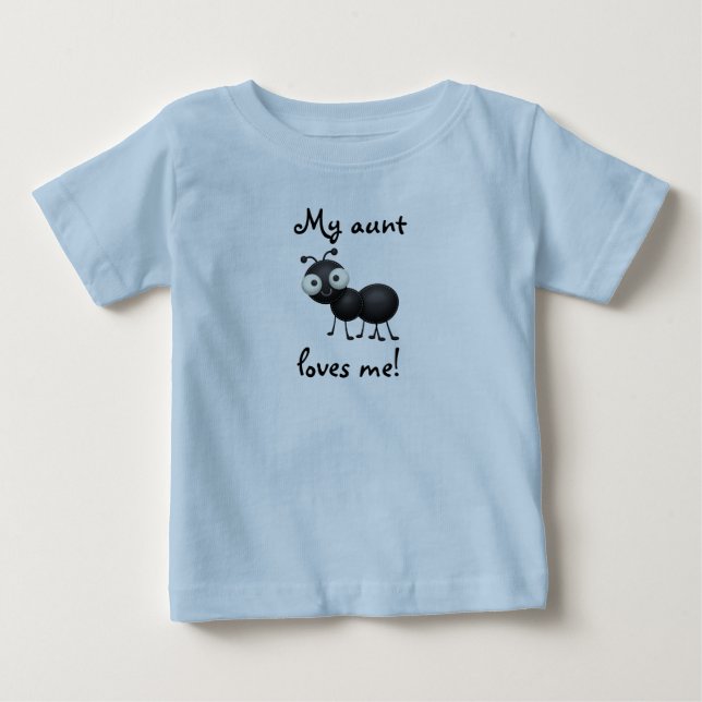 T-shirt Pour Bébé Tante / Tante (Devant)
