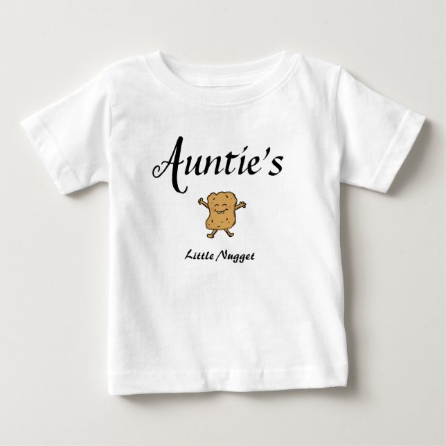 T-shirt Pour Bébé Tante Vêtements bébé Nugget Niece Nephew (Devant)