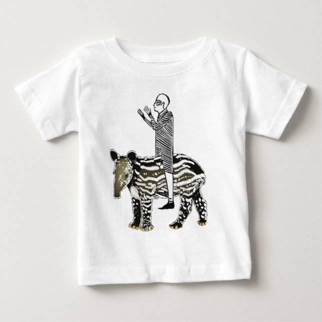 T-shirt Pour Bébé Tapir d'em de tour (Devant)