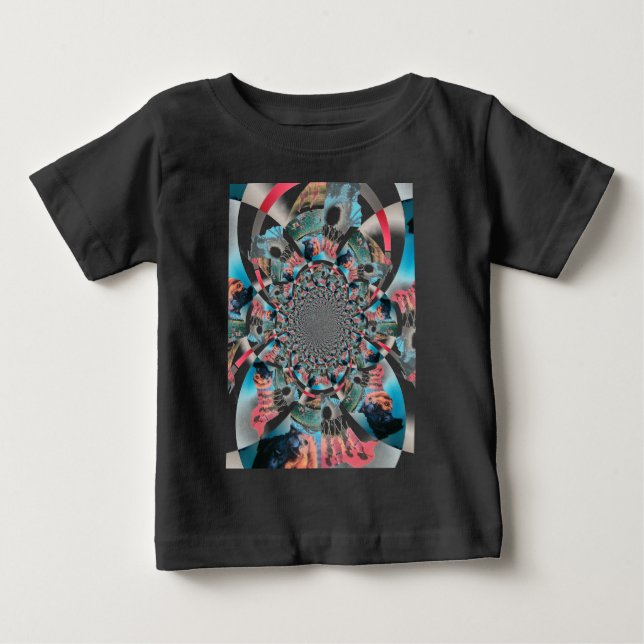 T-shirt Pour Bébé Tapisserie kényane Kaleidoscope (Devant)