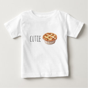 T-shirt Pour Bébé Tarte Citrouille à tarte croûte