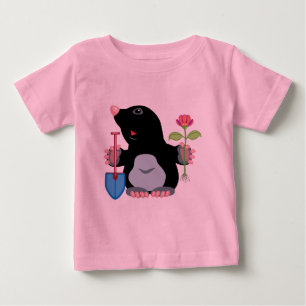 T-shirt Pour Bébé taupe de bande dessinée