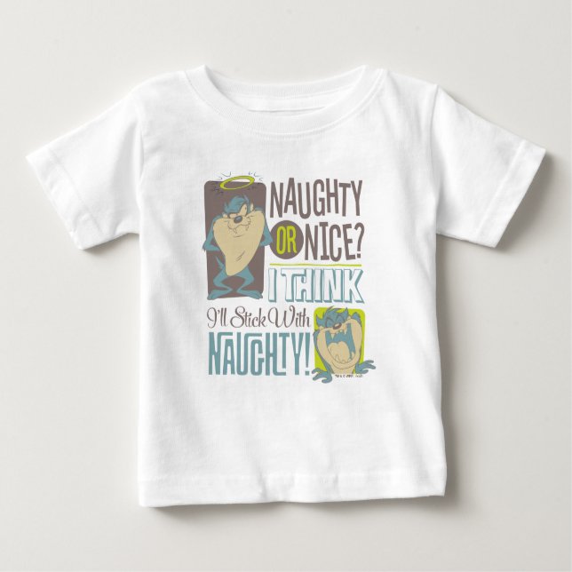T-shirt Pour Bébé TAZ™- Naughty ou Nice ? (Devant)