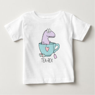 T-shirt Pour Bébé Tea Rex Dinosaur