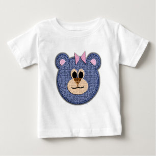 T-shirt Pour Bébé Teddy Bear Face (fille)