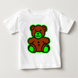 T-shirt Pour Bébé Teddy Bear Green Brown Le MUSÉE Zazzle Cadeaux