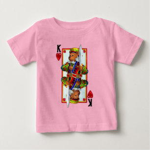T-shirt Pour Bébé Teddy Bear Roi des Coeurs