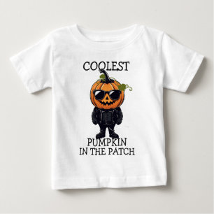 T-shirt Pour Bébé Tee Citrouille froid personnalisé, petit-déjeuner 