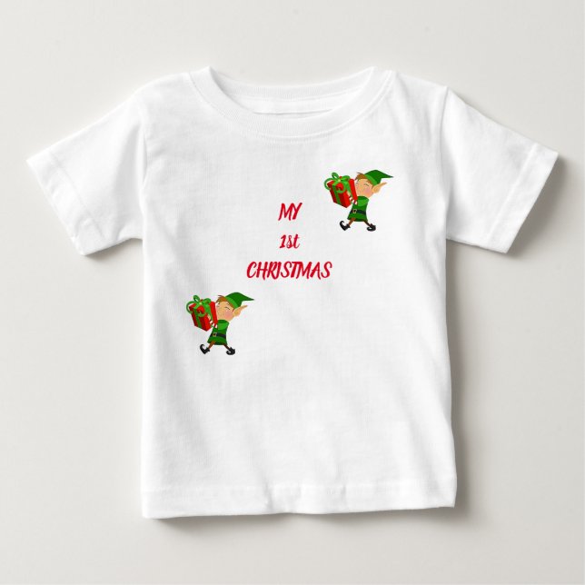 T-shirt Pour Bébé TEE FOR ***BABY'S 1st CHRISTMAS*** (Devant)