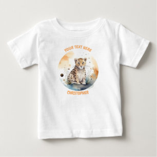 T-shirt Pour Bébé Tee léopard personnalisée