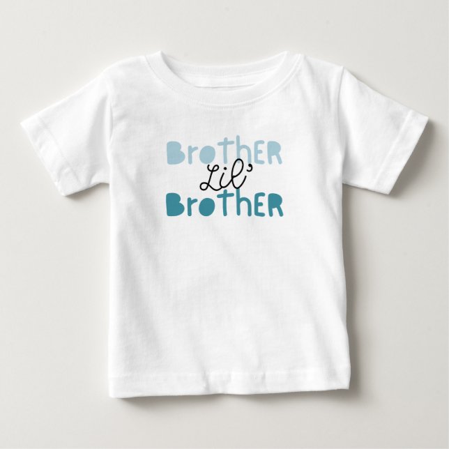 T-shirt Pour Bébé Tee Lil' Brother. Compagnon du Tee Big Brother (Devant)