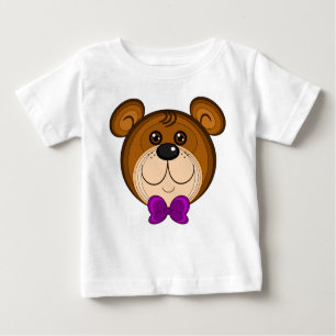 T-shirt Pour Bébé Tee - shirt bébé Teddy Face