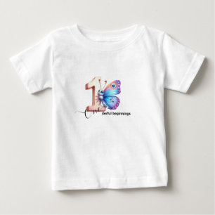 T-shirt Pour Bébé Tee-shirt de célébration du premier anniversaire p