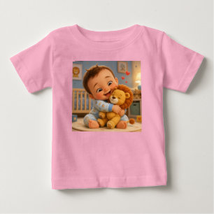 T-shirt Pour Bébé Tee-shirt de dessin animé bébé mignon et jouet lio
