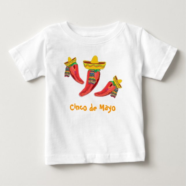 T-shirt Pour Bébé Tee - shirt d'enfant en bas âge. Poivrons de (Devant)