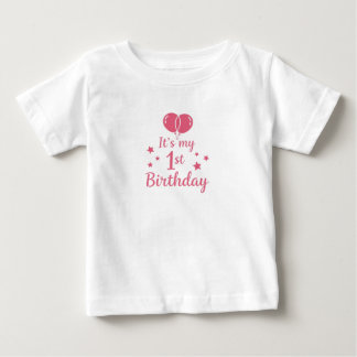 T-shirt Pour Bébé Tee-shirt en jersey fin pour bébé fille rose pour 