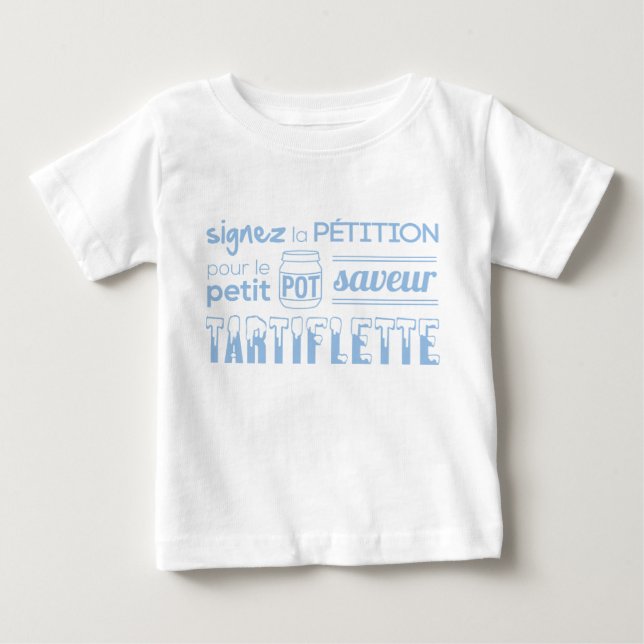 T-shirt Pour Bébé Tee shirt pétition (Devant)