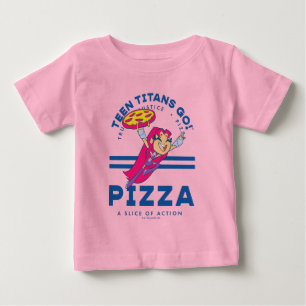 T-shirt Pour Bébé Teen Titans Go ! Starfire "Truth Justice Pizza"