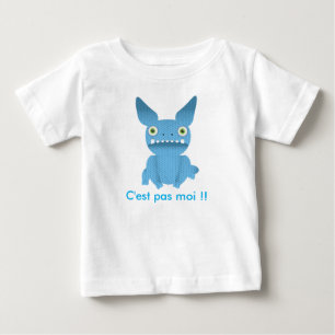 T-shirt Pour Bébé teeshirt enfant monstre bleu