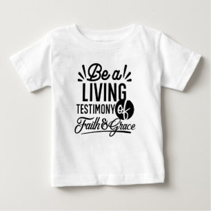 T-shirt Pour Bébé Témoignage Vivant Citation Biblique Motivation Chr