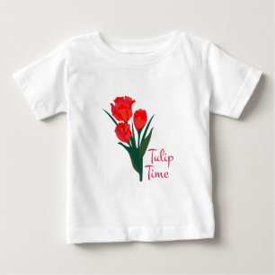 T-shirt Pour Bébé Temps de tulipe