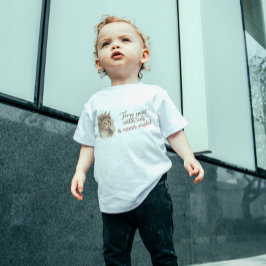 T-shirt Pour Bébé Temps passé avec chats mignon Chat Aquarelle Desig