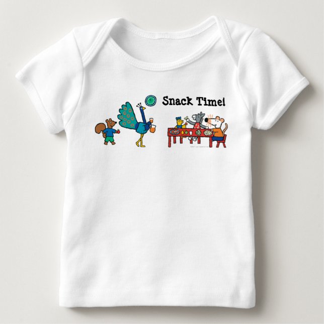 T-shirt Pour Bébé Temps préscolaire de Maisy et de casse-croûte (Devant)