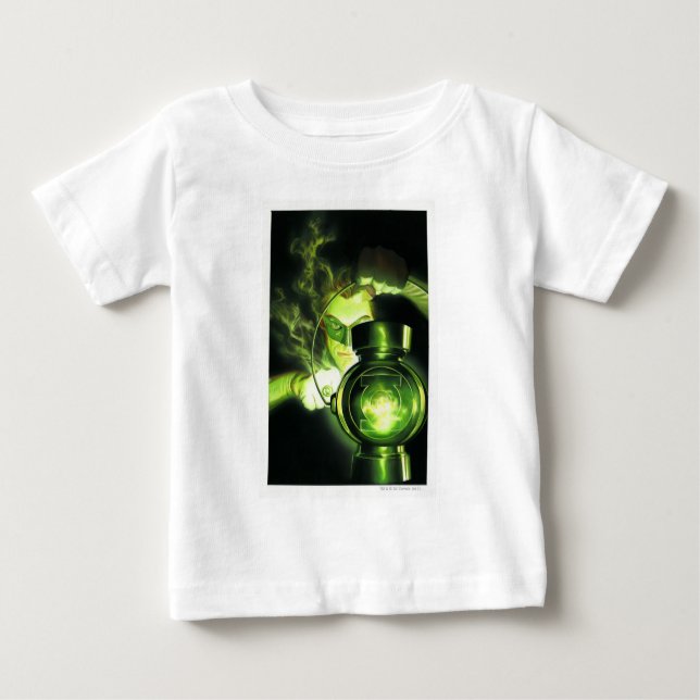 T-shirt Pour Bébé Tenir la lanterne verte (Devant)