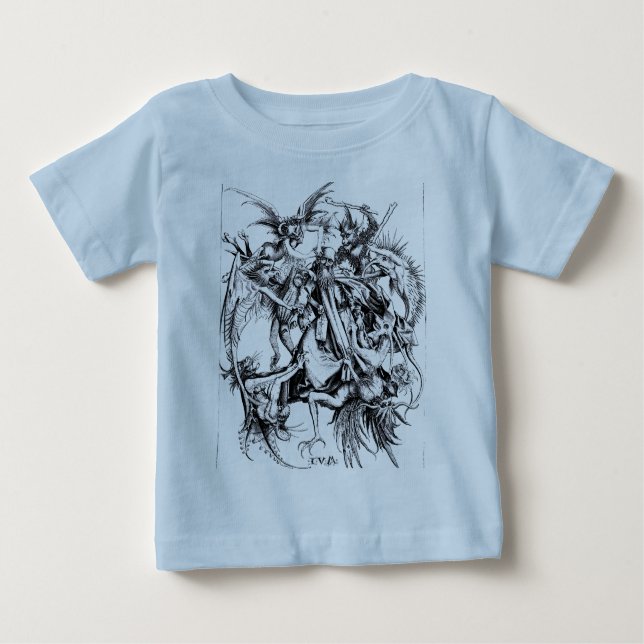 T-shirt Pour Bébé Tentations de St Anthony (Devant)