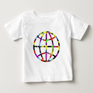 T-shirt Pour Bébé terre de mosaïque