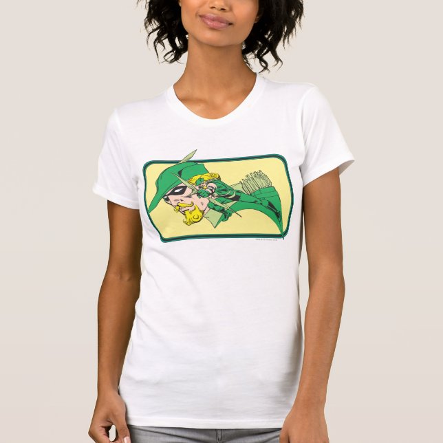 T-shirt Pour Bébé Tête de flèche verte (Devant)