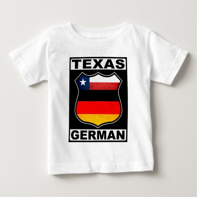 T-shirt Pour Bébé Texas German American (Devant)