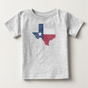 T-shirt Pour Bébé Texas Lone Star Vintage Austin Dallas Houston
